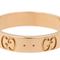 Bague 53 Gucci Fine Icon - Bague en or rose 18 carats 58 Facettes 2764396CN