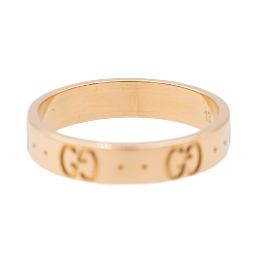 Bague 53 Gucci Fine Icon - Bague en or rose 18 carats 58 Facettes 2764396CN