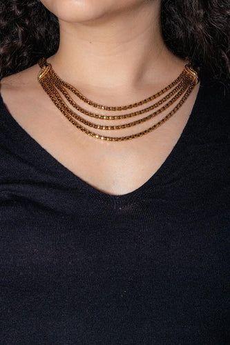 Collier Collier en or rose 18 carats 58 Facettes 4860176CN
