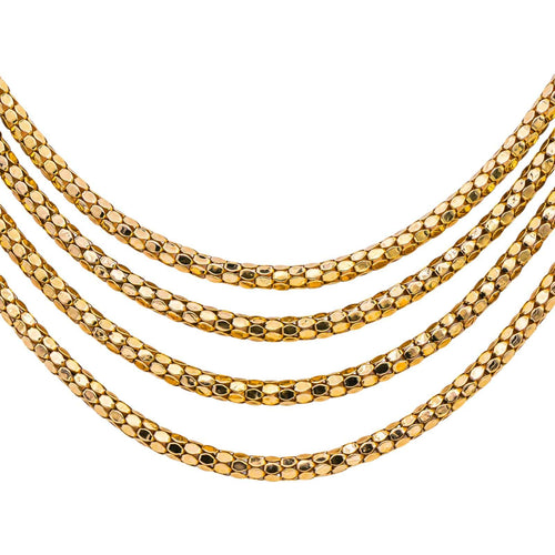 Collier Collier en or rose 18 carats 58 Facettes 4860176CN