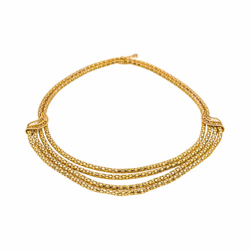Collier Collier en or rose 18 carats 58 Facettes 4860176CN