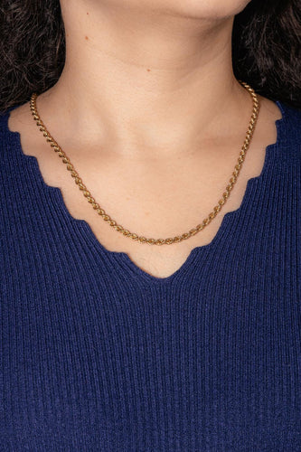 Collier Collier maille torsadée en or jaune 18 carats 58 Facettes 4799500CN