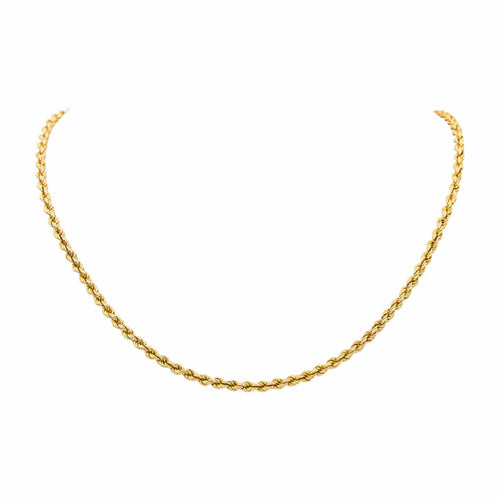 Collier Collier maille torsadée en or jaune 18 carats 58 Facettes 4799500CN