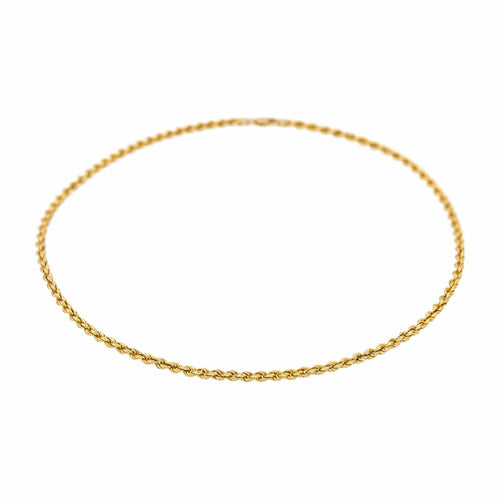 Collier Collier maille torsadée en or jaune 18 carats 58 Facettes 4799500CN