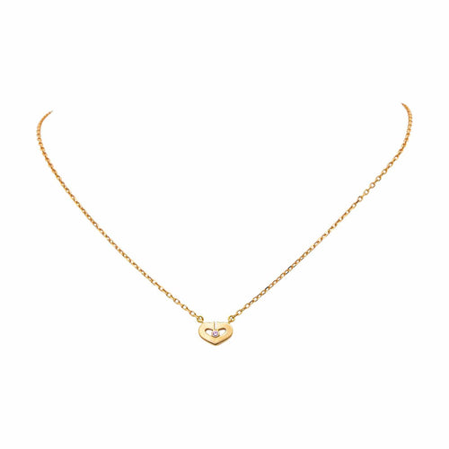 Collier Cartier Cœur - Collier en or jaune avec saphir 58 Facettes 4944052RV