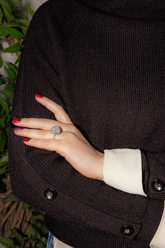 Bague 53.5 Bague en or blanc et diamants 58 Facettes 4712453CN