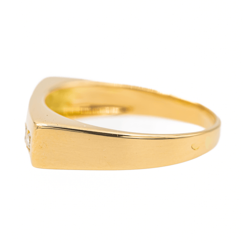 Bague 59 Bague pavée en or jaune 18 carats et diamants 58 Facettes 3221908CN