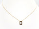 Collier Collier en or rose 18 carats avec diamants noirs 58 Facettes 579204RV
