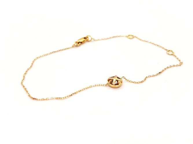 Bracelet Bracelet en or rose 18 carats avec diamant 58 Facettes 579021RV