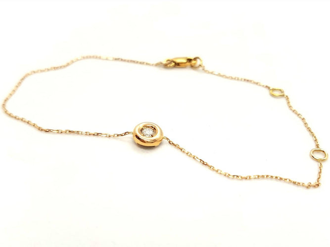 Bracelet Bracelet en or rose 18 carats avec diamant 58 Facettes 579021RV