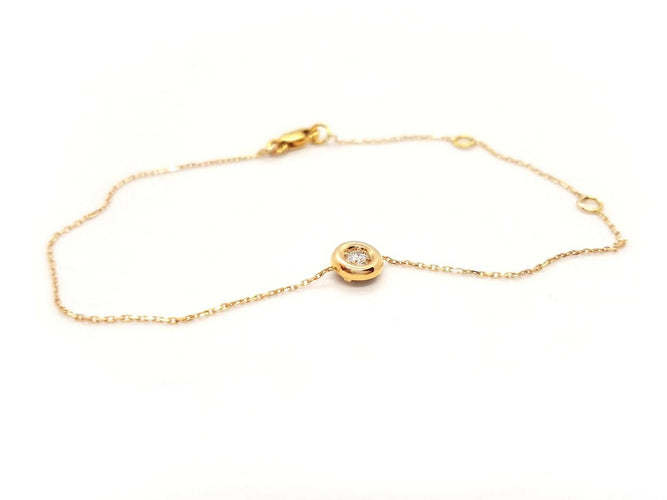 Bracelet Bracelet en or rose 18 carats avec diamant 58 Facettes 579021RV