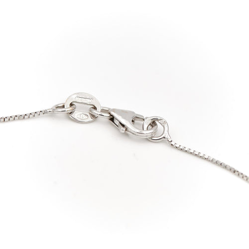 Collier Collier maille vénitienne en or blanc 18 carats 58 Facettes 1613491CN
