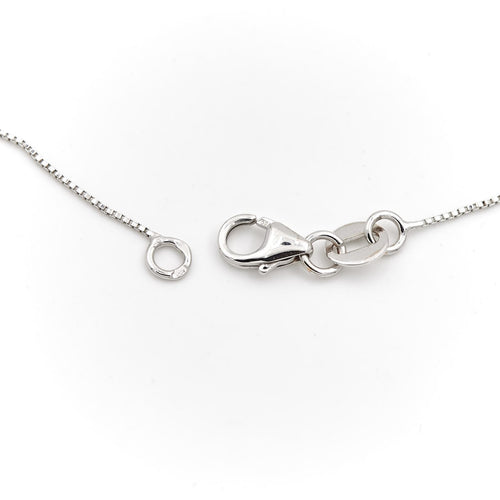 Collier Collier maille vénitienne en or blanc 18 carats 58 Facettes 1613491CN
