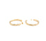 Boucles d'oreilles Boucles d'oreilles créoles torsadées en or jaune 18 carats 58 Facettes 1955912CN