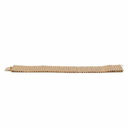 Bracelet Bracelet manchette effet écailles en or rose 18 carats 58 Facettes 2037560CN