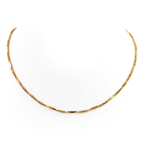 Collier Collier chaîne en or jaune 18 carats 42 cm 58 Facettes 1835753CN