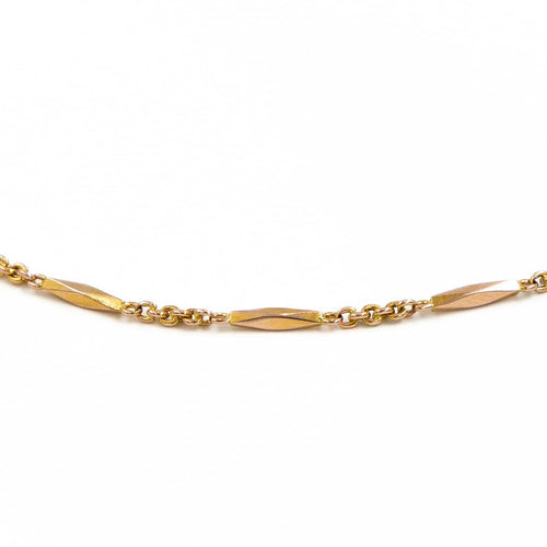 Collier Collier chaîne en or jaune 18 carats 42 cm 58 Facettes 1835753CN