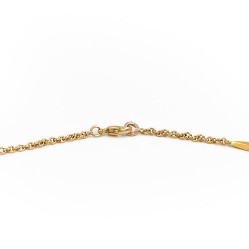 Collier Collier chaîne en or jaune 18 carats 42 cm 58 Facettes 1835753CN