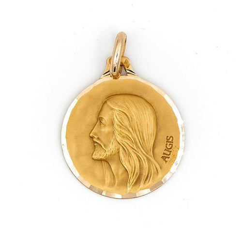 Pendentif Pendentif religieux - Médaille Christ en or jaune 18 carats 58 Facettes 1783184CN