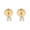 Boucles d'oreilles Boucles d'oreilles puces en or jaune 18 carats et diamants 58 Facettes 2295036CN