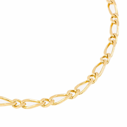 Bracelet Bracelet maille Figaro en or jaune 18 carats 58 Facettes 2283459CN