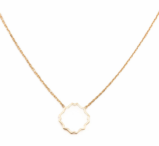 Collier Collier Transparence - Collier en or rose 18 carats 58 Facettes 578943RV