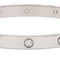 Bracelet Cartier Love - Bracelet jonc en or blanc et diamants 58 Facettes 2470646CN