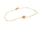 Bracelet Bracelet en or rose 18 carats avec diamant taille brillant 0,08 ct 58 Facettes 579014RV