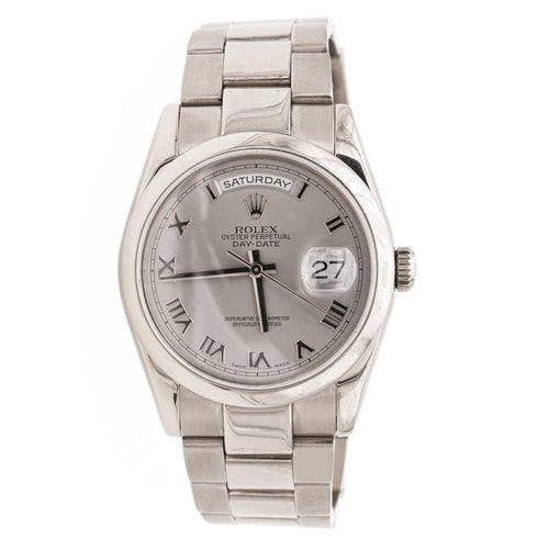 Montre Rolex Day-Date Oyster Perpetual 118209 - Montre en or blanc 18 carats 58 Facettes 2143156CN