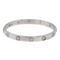 Bracelet Cartier Love - Bracelet jonc en or blanc serti de diamants 58 Facettes 2873481RV