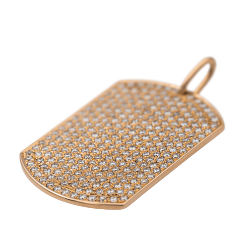 Pendentif Victoria Casal - Pendentif plaque en or rose serti de diamants 58 Facettes 2845484CN