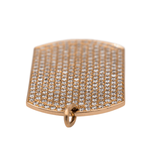 Pendentif Victoria Casal - Pendentif plaque en or rose serti de diamants 58 Facettes 2845484CN