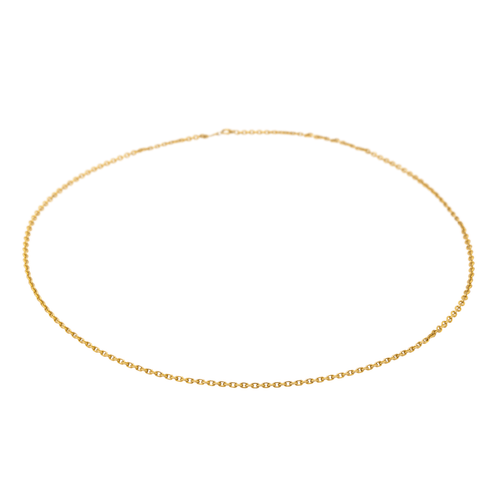 Collier Collier chaîne maille forçat en or jaune 18 carats 58 Facettes 2669403CN