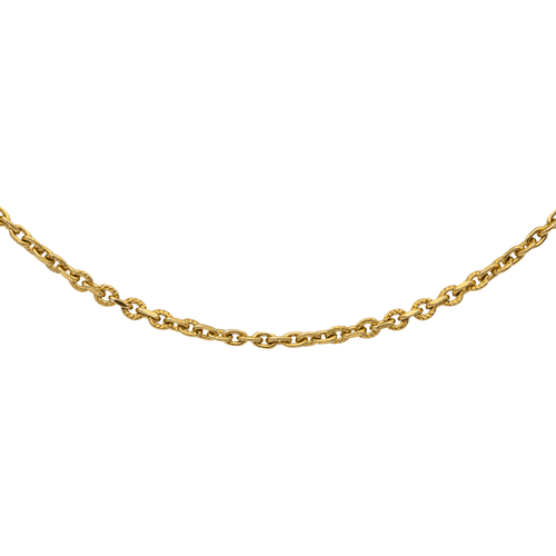 Collier Collier chaîne maille forçat en or jaune 18 carats 58 Facettes 2669403CN