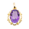 Pendentif Pendentif en or jaune 18 carats avec améthyste 58 Facettes 3105058CN