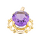 Pendentif Pendentif en or jaune 18 carats avec améthyste 58 Facettes 3105058CN