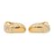 Boucles d'oreilles Fred - Boucles d'oreilles créoles Mouvementée en or jaune et diamants 58 Facettes 3010293CN