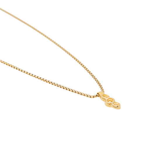 Collier Collier trilogie - Collier en or jaune 18 carats et diamants 58 Facettes 3164016CN