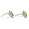 Boucles d'oreilles Boucles d’oreilles en or blanc 18 carats avec péridots et diamants 58 Facettes 3013258CN