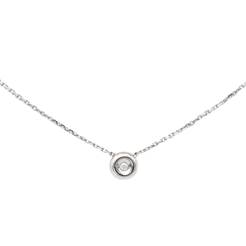Collier Collier en or blanc 18 carats avec diamant taille brillant 58 Facettes 579048RV