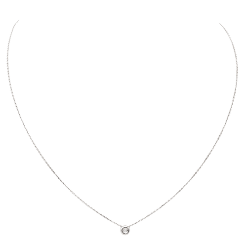 Collier Collier en or blanc 18 carats avec diamant taille brillant 58 Facettes 579048RV