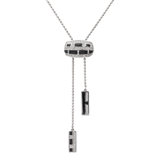 Collier Mauboussin Le vice et la vertu - Collier en or blanc et diamants 58 Facettes 2866597CN