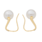 Boucles d'oreilles Boucles d'oreilles en or jaune 18 carats avec perles et diamants 58 Facettes 3230368CN