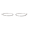 Boucles d'oreilles Créoles - Boucles d’oreilles en or blanc 18 carats et diamants 58 Facettes 3853169RV