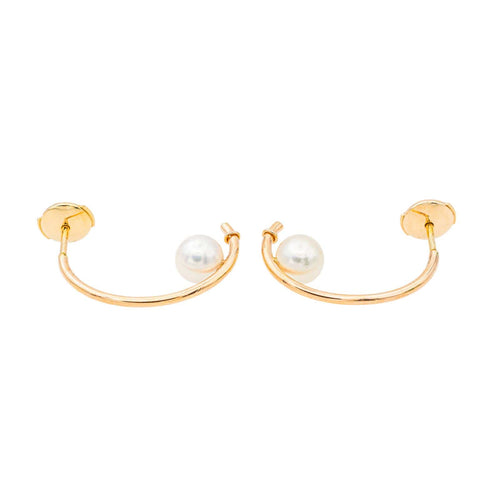 Boucles d'oreilles Boucles d’oreilles en or rose 18 carats avec perles de culture 58 Facettes 3144780CN
