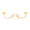 Boucles d'oreilles Boucles d’oreilles en or rose 18 carats avec perles de culture 58 Facettes 3144780CN