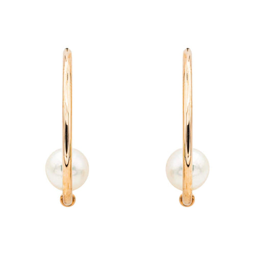 Boucles d'oreilles Boucles d’oreilles en or rose 18 carats avec perles de culture 58 Facettes 3144780CN