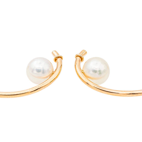Boucles d'oreilles Boucles d’oreilles en or rose 18 carats avec perles de culture 58 Facettes 3144780CN