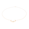 Collier Collier en or rose 18 carats avec perle de culture blanche 58 Facettes 2883061CN