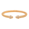 Bracelet Bracelet jonc en or rose 18 carats serti de diamants 58 Facettes 3462405CN